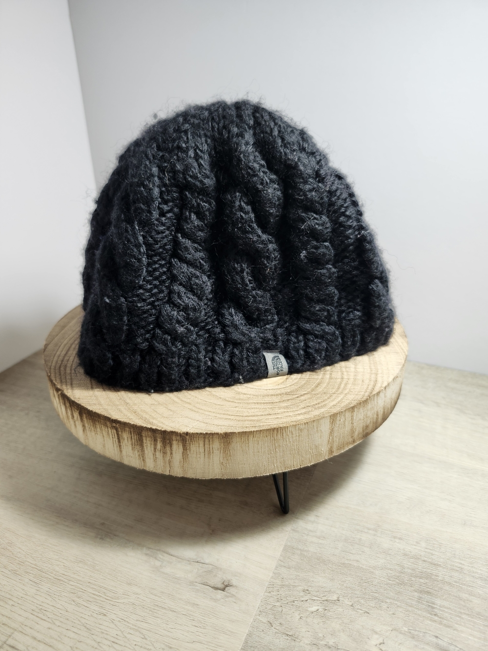 The North Face Cozy Black Cable Knit Beanie